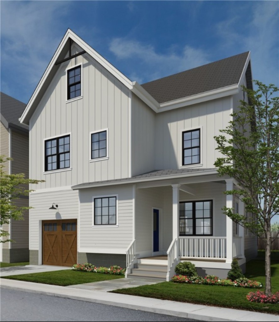 Full architectural rendering of The Marisol at Courtyards by Frick Park